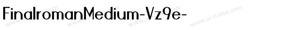 FinalromanMedium-Vz9e字体转换