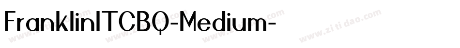 FranklinITCBQ-Medium字体转换