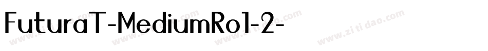 FuturaT-MediumRo1-2字体转换