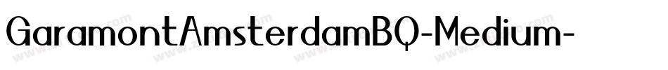 GaramontAmsterdamBQ-Medium字体转换