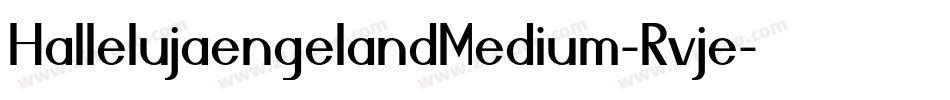 HallelujaengelandMedium-Rvje字体转换