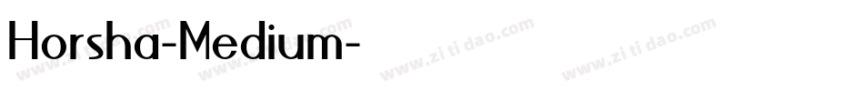 Horsha-Medium字体转换
