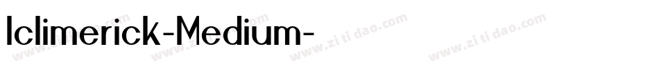 Iclimerick-Medium字体转换