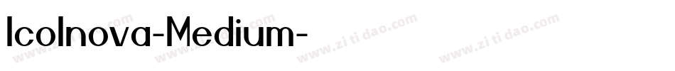 Icolnova-Medium字体转换