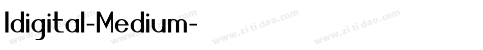 Idigital-Medium字体转换