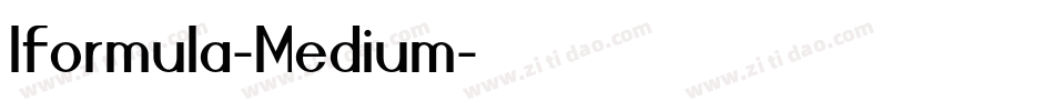 Iformula-Medium字体转换