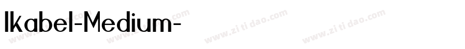 Ikabel-Medium字体转换