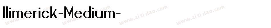 Ilimerick-Medium字体转换