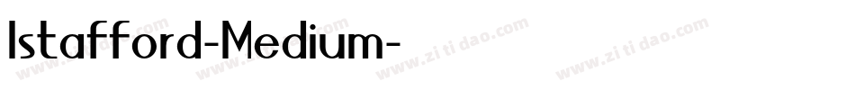 Istafford-Medium字体转换