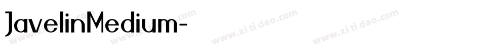 JavelinMedium字体转换