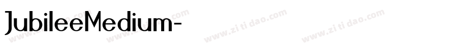 JubileeMedium字体转换