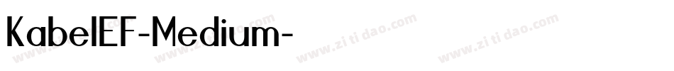 KabelEF-Medium字体转换