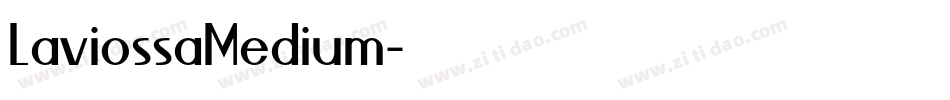 LaviossaMedium字体转换