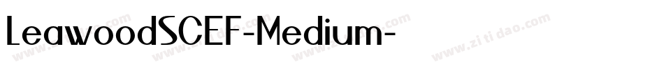 LeawoodSCEF-Medium字体转换