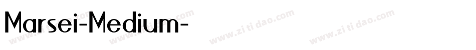 Marsei-Medium字体转换