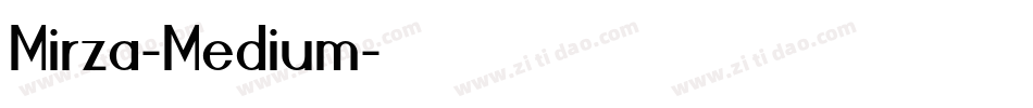 Mirza-Medium字体转换
