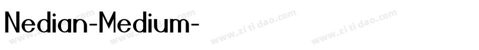Nedian-Medium字体转换