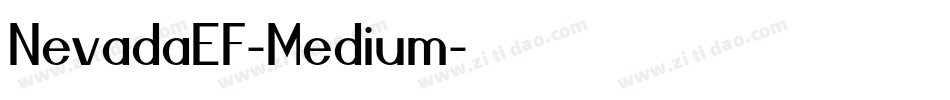 NevadaEF-Medium字体转换