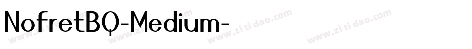 NofretBQ-Medium字体转换