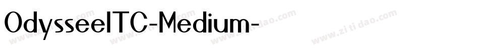 OdysseeITC-Medium字体转换
