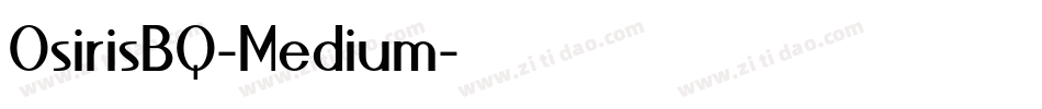 OsirisBQ-Medium字体转换