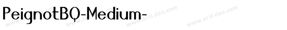 PeignotBQ-Medium字体转换