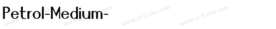 Petrol-Medium字体转换