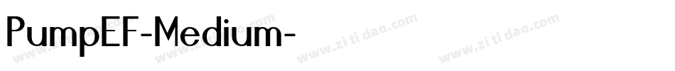 PumpEF-Medium字体转换