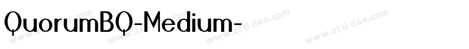 QuorumBQ-Medium字体转换