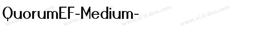 QuorumEF-Medium字体转换