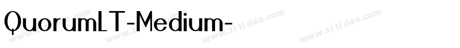 QuorumLT-Medium字体转换