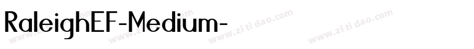 RaleighEF-Medium字体转换 RaleighEF-Medium字体转换