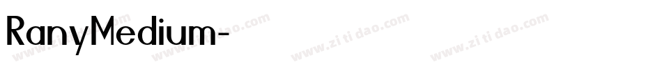 RanyMedium字体转换