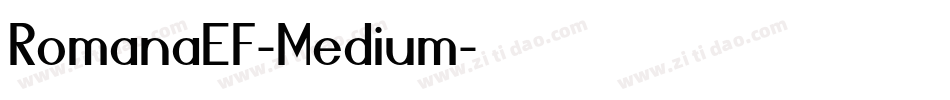 RomanaEF-Medium字体转换