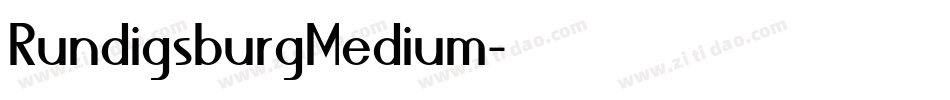 RundigsburgMedium字体转换