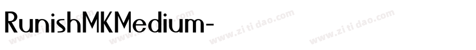 RunishMKMedium字体转换