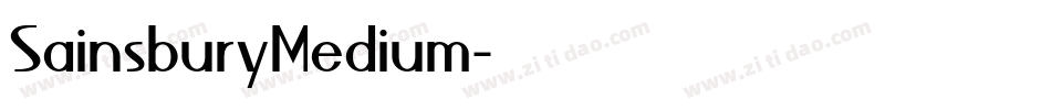 SainsburyMedium字体转换