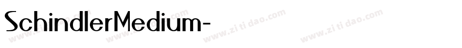 SchindlerMedium字体转换