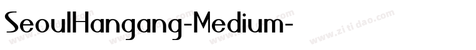 SeoulHangang-Medium字体转换