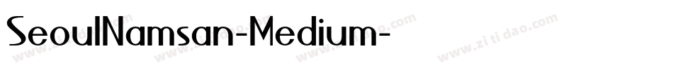 SeoulNamsan-Medium字体转换