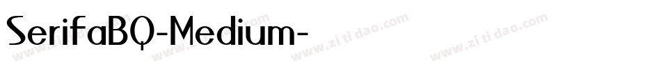SerifaBQ-Medium字体转换