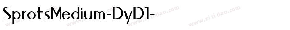 SprotsMedium-DyD1字体转换 SprotsMedium-DyD1字体转换