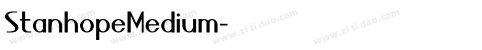 StanhopeMedium字体转换