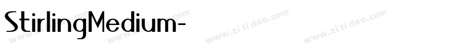 StirlingMedium字体转换