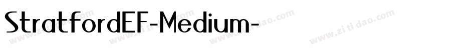 StratfordEF-Medium字体转换