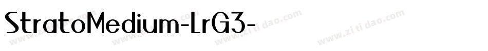 StratoMedium-LrG3字体转换