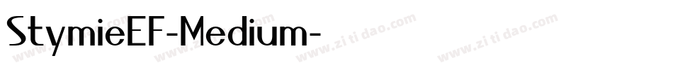 StymieEF-Medium字体转换