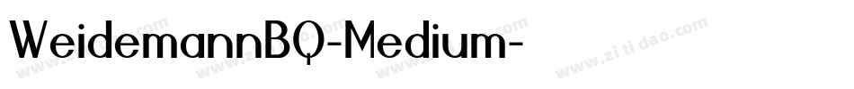 WeidemannBQ-Medium字体转换