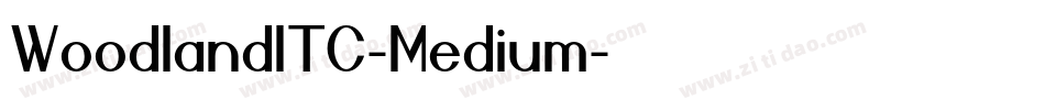 WoodlandITC-Medium字体转换