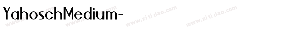 YahoschMedium字体转换